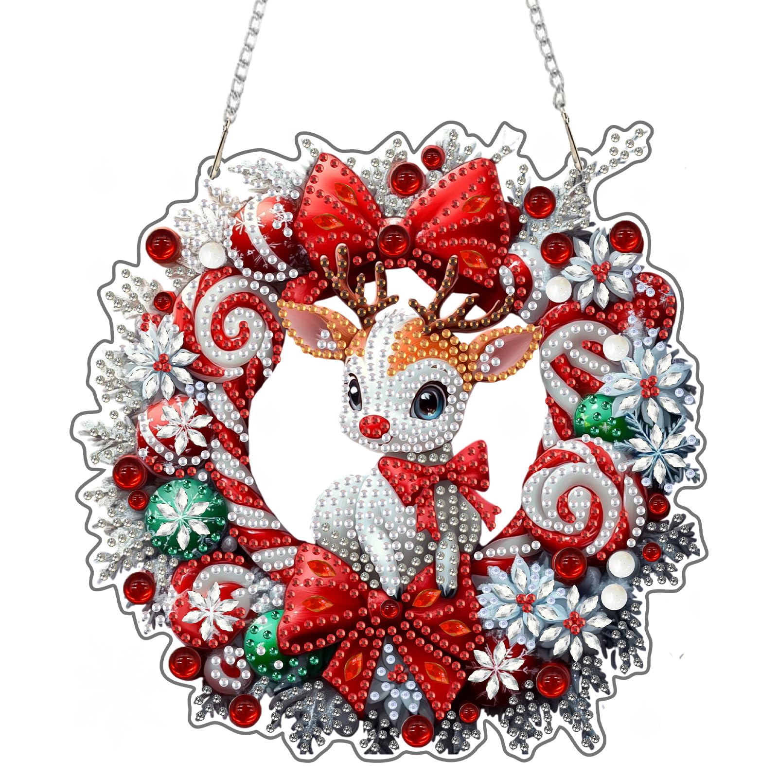 QENSPE Peinture Diamant Adulte, Lune Fleurs Diamond Painting Complet 5D Fantaisie Lune Diamant Kit Enfants, Diamant Strass Point De Croix Cristal Painting Pour Murale Décoration 30x40cm