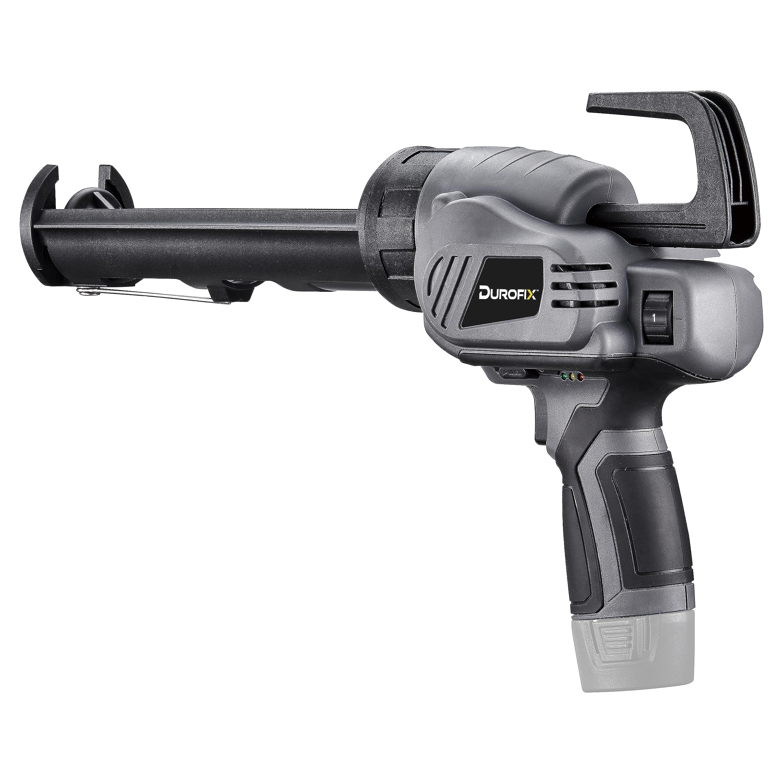 Durofix RZ1230T G12 Series Cordless Powered Automatic Caulking Gun for 10 oz. Cartridge, w/ 8 Speed Dial - BARE TOOL ONLY