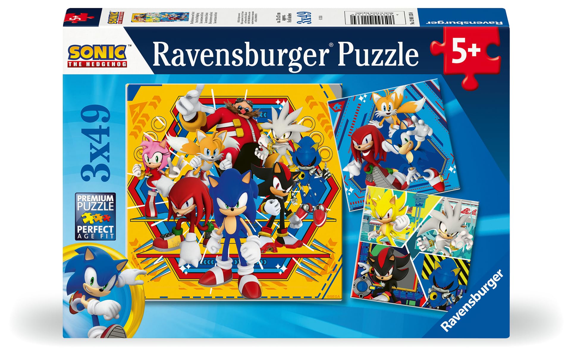 Amazon.com: Ravensburger Sonic The Hedgehog 3 x 49 Piece