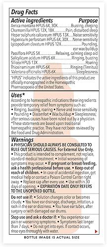 Miniatura 9 de The Relief Products Ring Relief Ear Drops PM  Ingedientes activos 100% naturales  para oídos zumbidos y síntomas de tinnitus  Fórmula nocturna  0.33