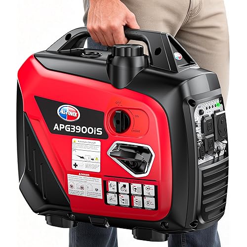 All-Power 3300W Portable Inverter Generator: Quiet Small Gasoline Generator CO-Sensor ECO Mode EPA Compliant 1.72 Gal Fuel Tank Gas Powered Emergency Backup for Outdoor Camping Home Use