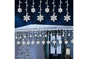Lighted Snowflakes for Outside Christmas Decor