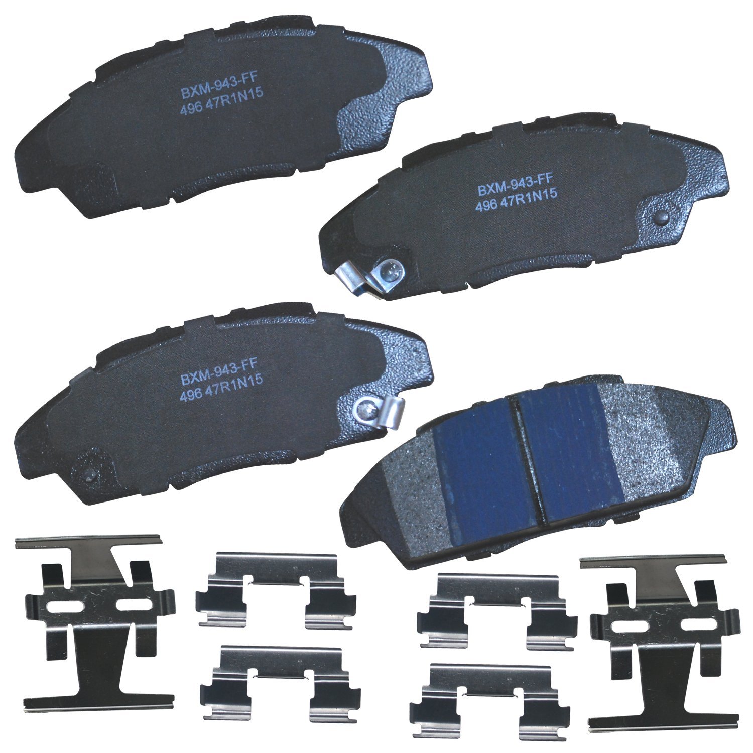 Bendix Premium SBM496 Semi-Metallic Front Brake Pads for 1990-1993 Honda Accord Coupe, 1990-1993 Honda Accord Sedan (models with Nissin Brakes)