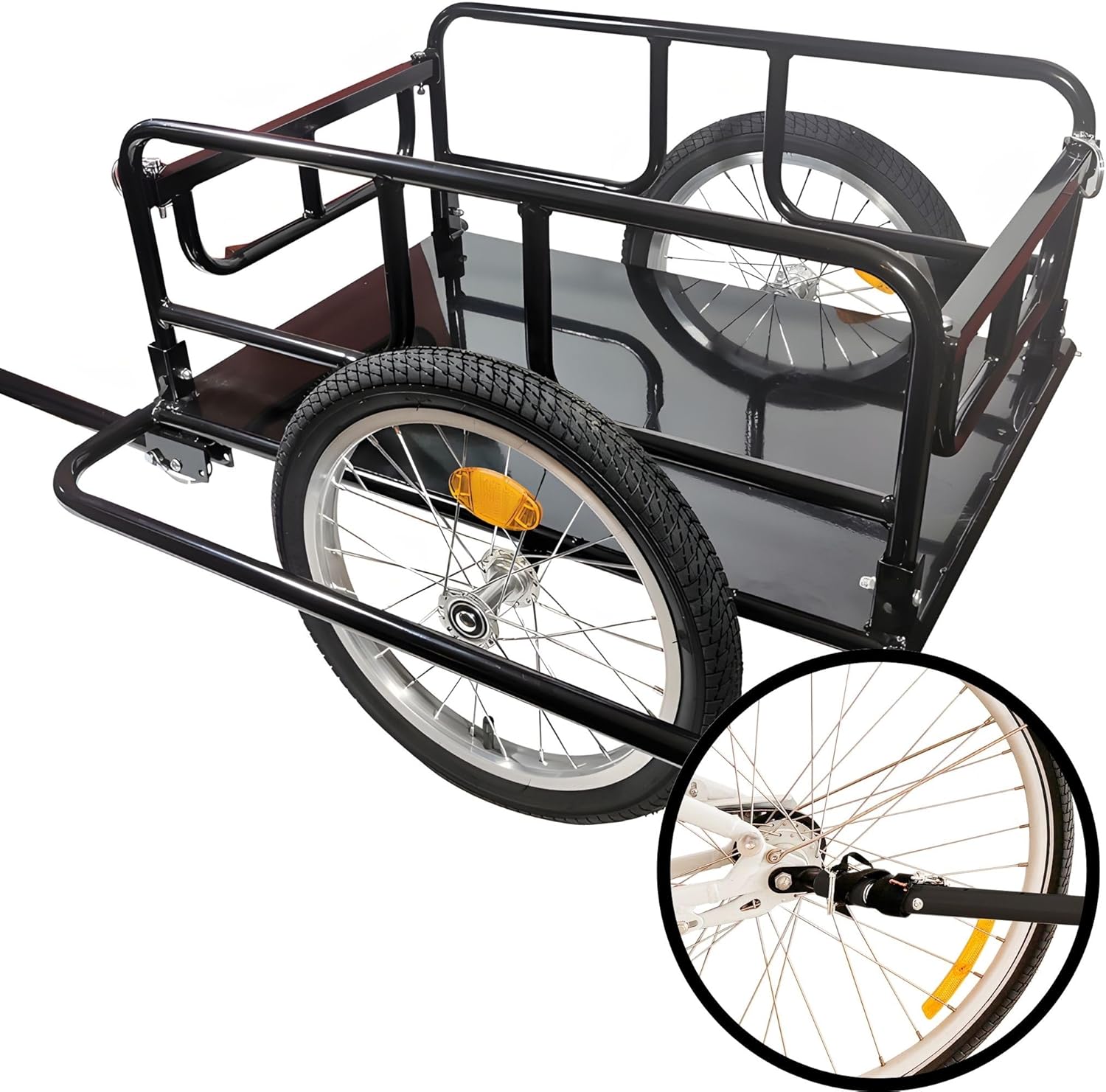 Red Loon Bicycle Trailer Shopping Trolley Bicycle Trolley Bicycle Load Trailer Bike Trailer Transport Trolley Shopping Bag Removable Load Capacity 25 Kg