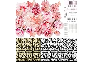 Mototo Graduation Cap Decorations Kit: Eye-Catching Blooms and Glimmering Adornments for an Unforgettable Grad Cap