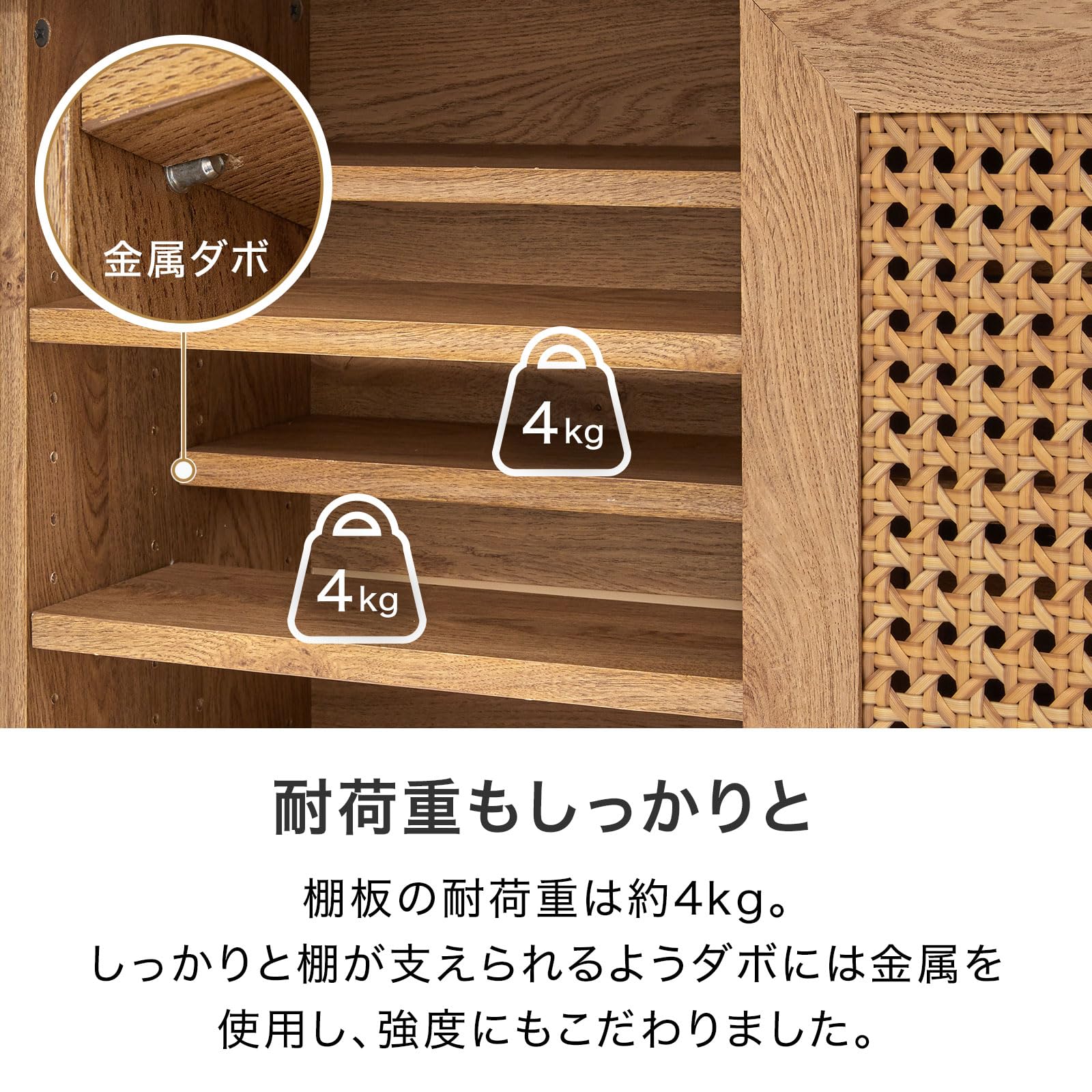 Amazon｜LOWYA ロウヤ 本棚 収納 収納棚 棚 サイドボード キャビネット 