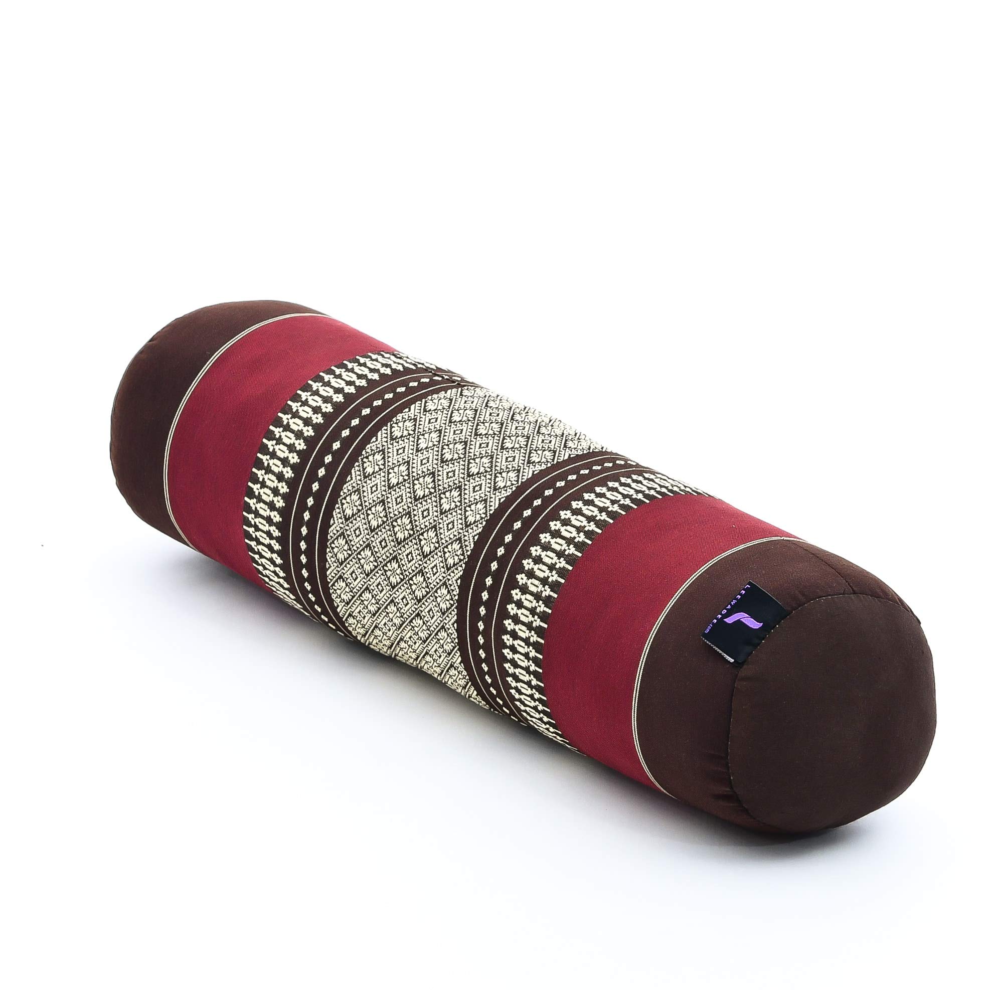 Leewadee Small Yoga Bolster – Shape-Retaining Cervical Neck Roll, Tube Pillow for Comfortable Reading, Kapok Filling, 22 x 6 x 6 inches