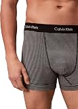 Calvin Klein Homme Boxer Lot De 3 Caleçon sous-Vêtement, White/Black and White Stripe/BL, S - 4