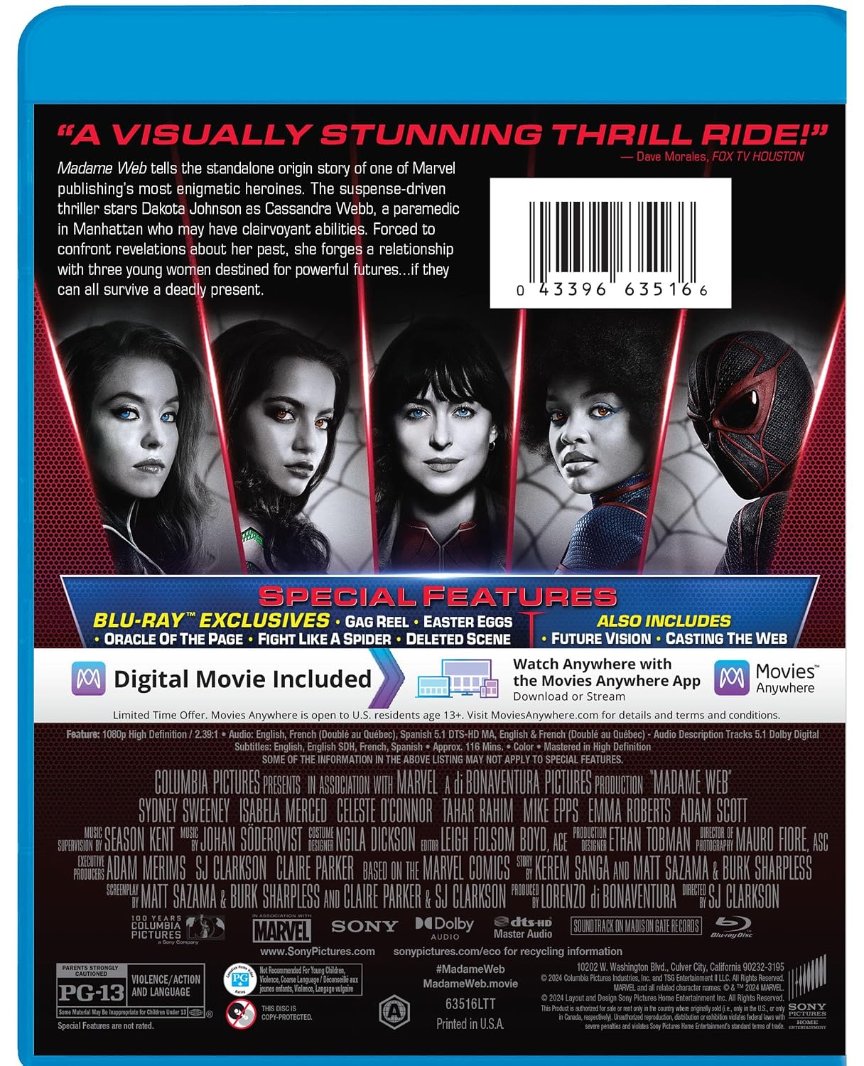 Madame Web - Blu-ray + Digital