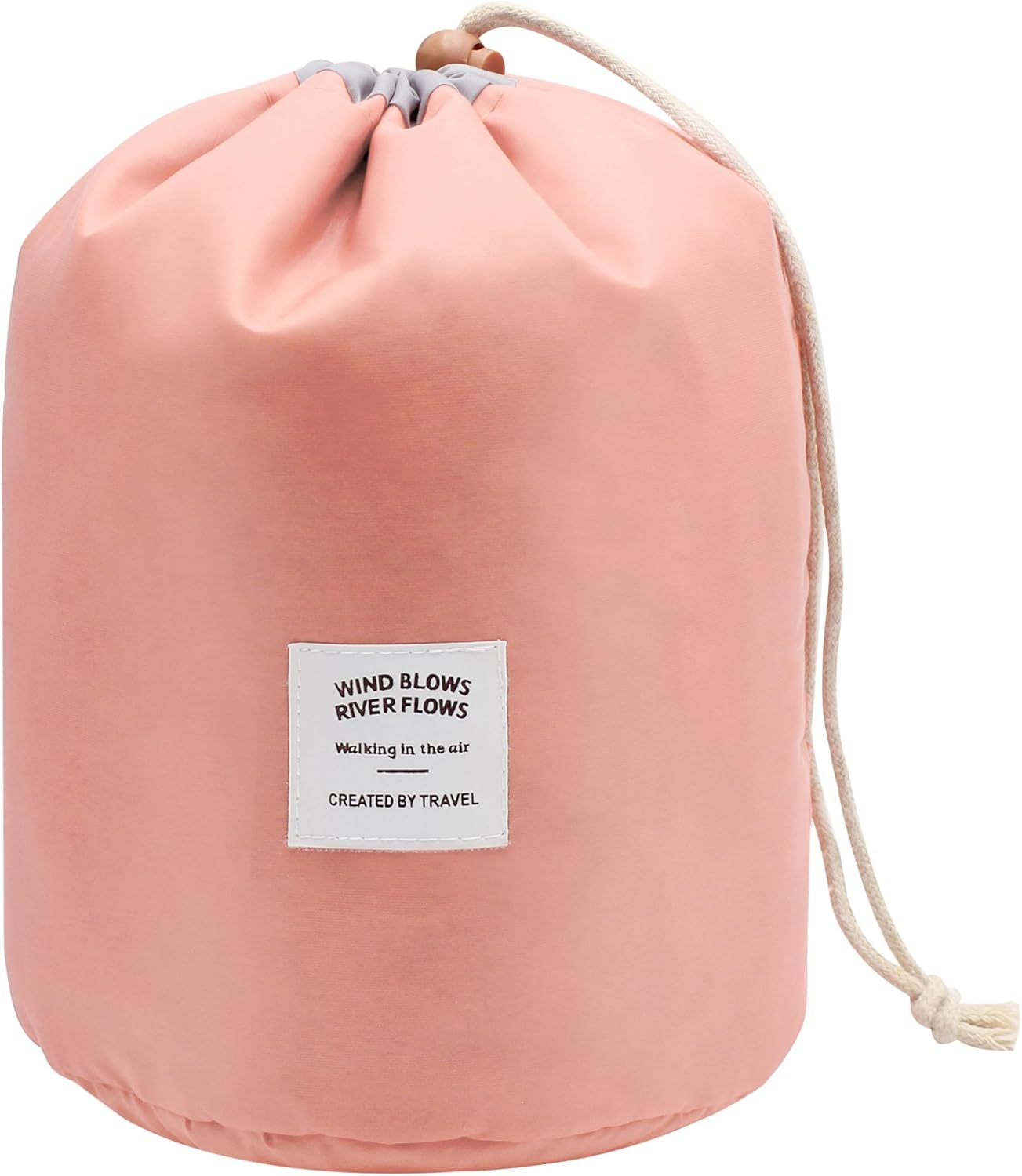 Mermaid Travel Make up Bag Cosmetic Bags Organizer Women Girls Barrel Shaped Large Capacity