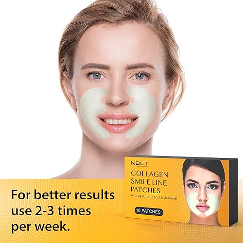 Miniatura 2 de NBCT Smile Line - Parches antiarrugas con aloe vera, ácido hialurónico y vitamina E, seguro para la piel y alternativa de botox