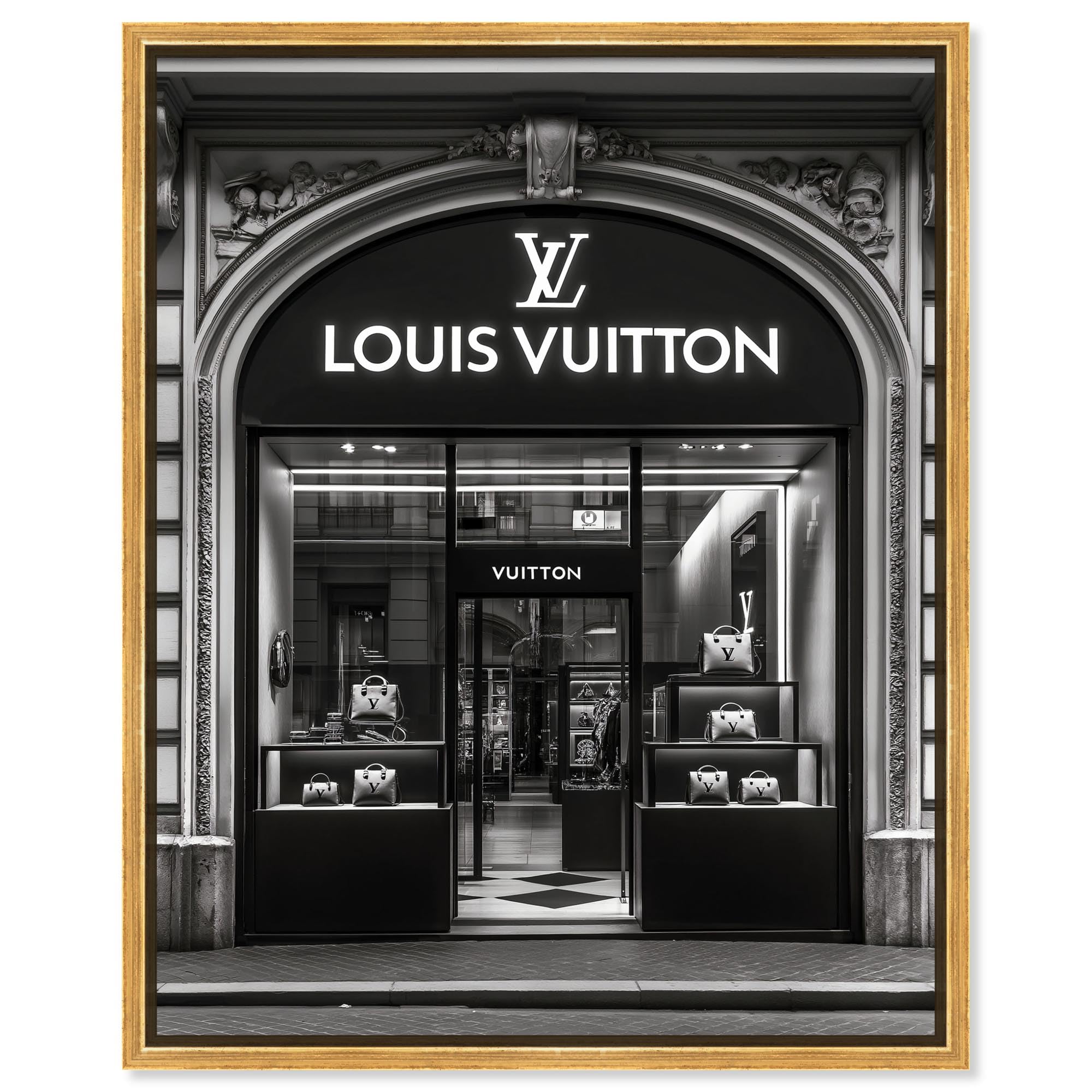 Amazon.com: Art Remedy House of Vuitton I Canvas Fashion Prints