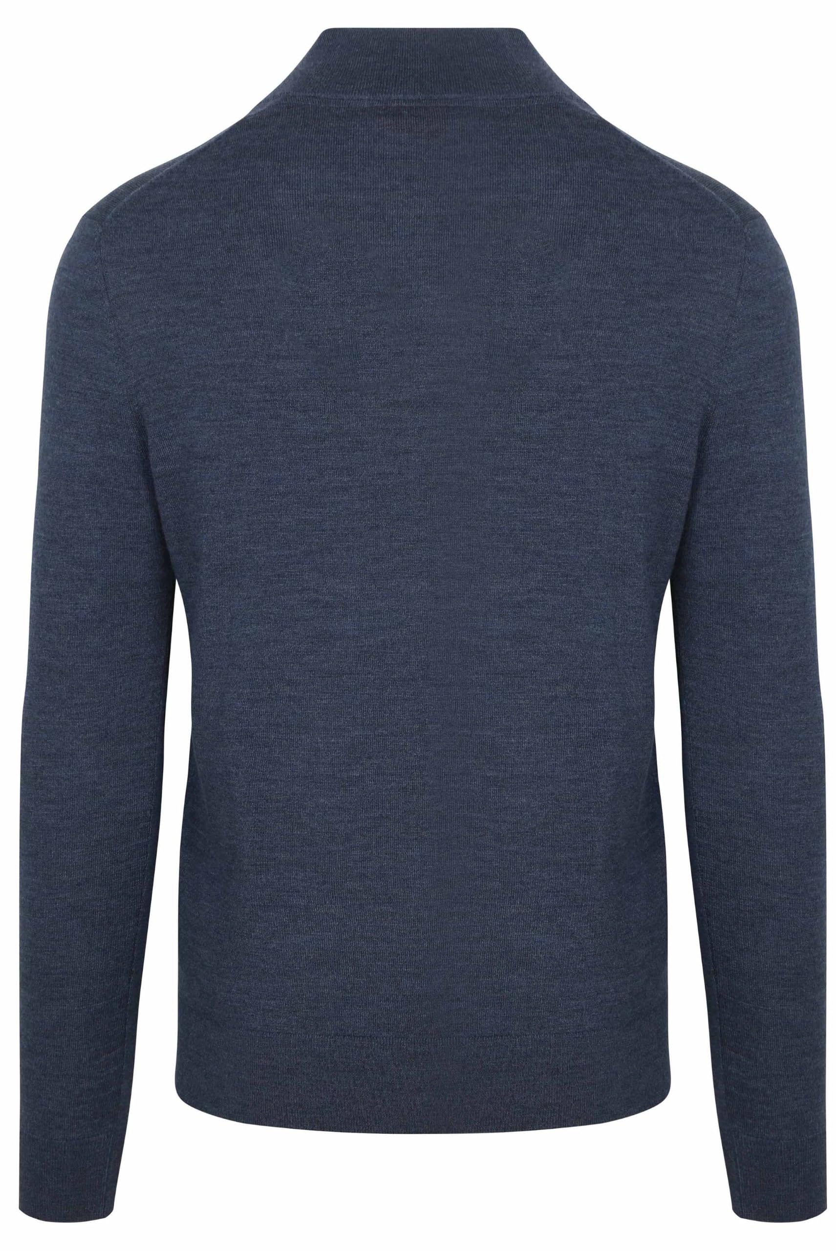 Suitable Maglione a mezza zip in lana merino – taglia – uomo – abbigliamento – slim fit – lana merino – perfetto per autunno e inverno
