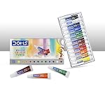 Doms Non-Toxic Water Colour Tube Set in Cardboard Box (12 Assorted Shades, 1 Paint Brush & 1 Palette)