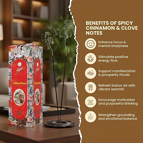 Miniatura 2 de Flute Calling Money - Paquete de varillas de incienso fragantes de carbón, 200 varillas en total