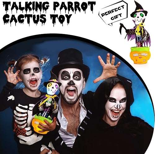 Miniatura 4 de Juguete de esqueleto de Halloween, decoraciones de Halloween aterradoras para interiores y exteriores, juguetes musicales iluminados, cantar,