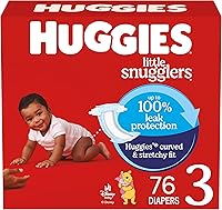 Vista 27 de Huggies Little Snugglers Pañales para bebé talla 1