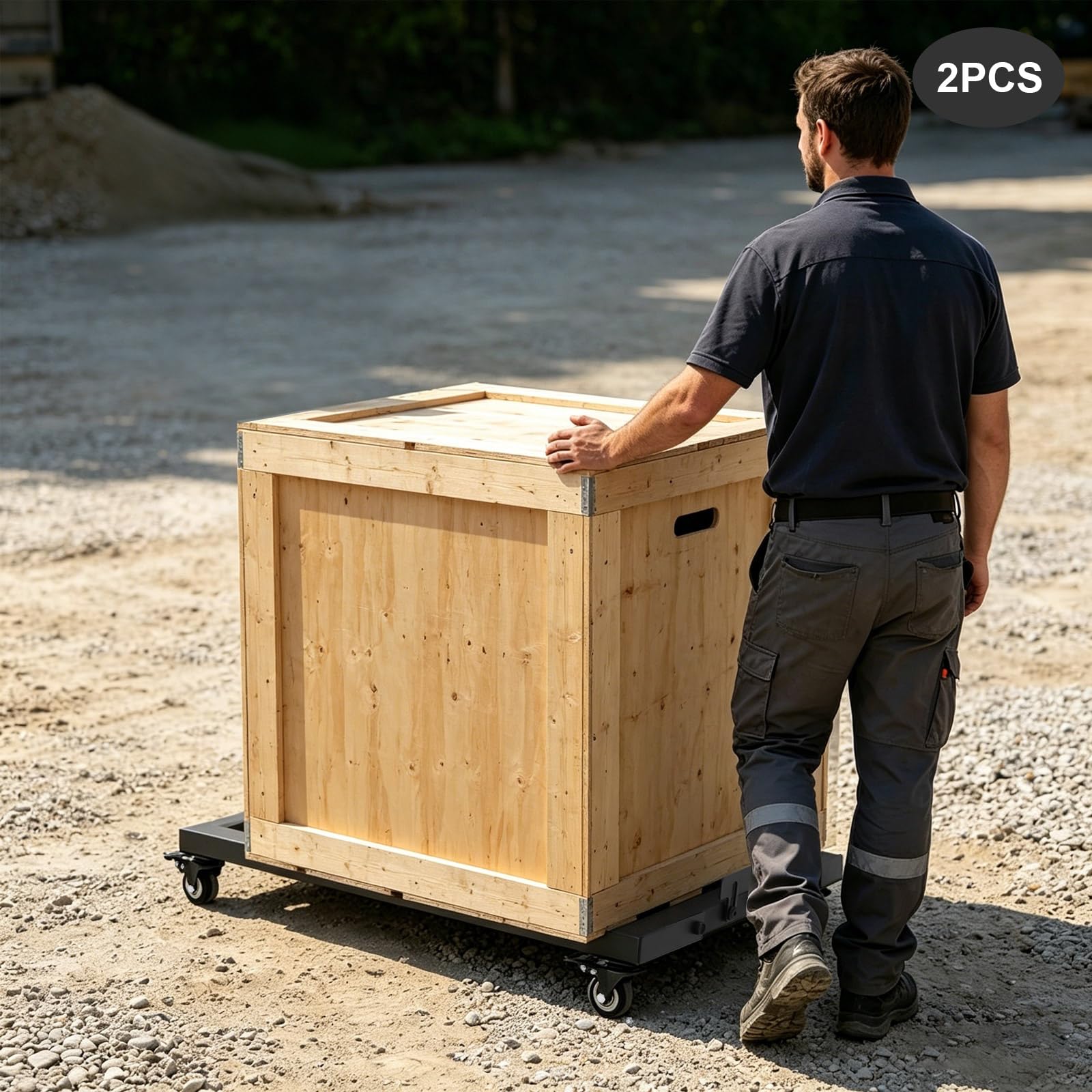 Möbelroller 2 Stück Möbeltransportrollen 80 * 43 * 12cm Möbelheber quadratisch 150kg Jedes Stück Tragfähigkeit