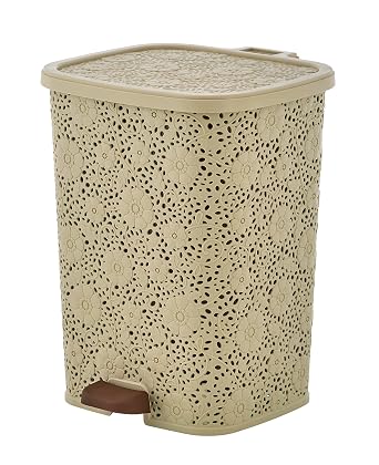 Step On Trash Can Beige 6 Liter
