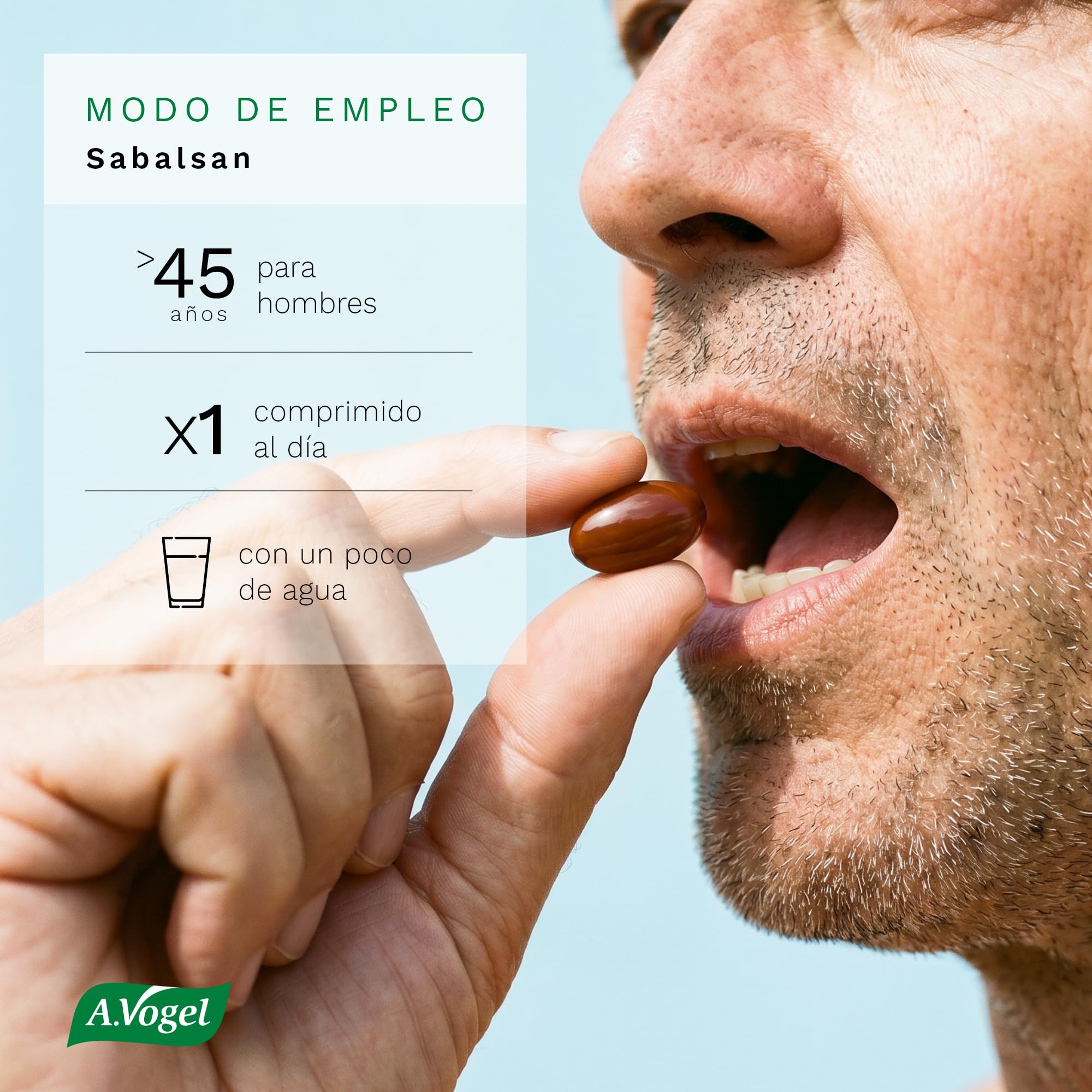 A.Vogel Sabalsan | Apoya a la Función Urinaria | Extracto de Sabal Serrulata | Ingredientes orgánicos | 30 perlas