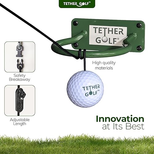 Miniatura 3 de Tether Golf Mini juego de golf para interiores y exteriores, juego de golf único para que toda la familia lo disfrute. Utiliza tu putter favorito o