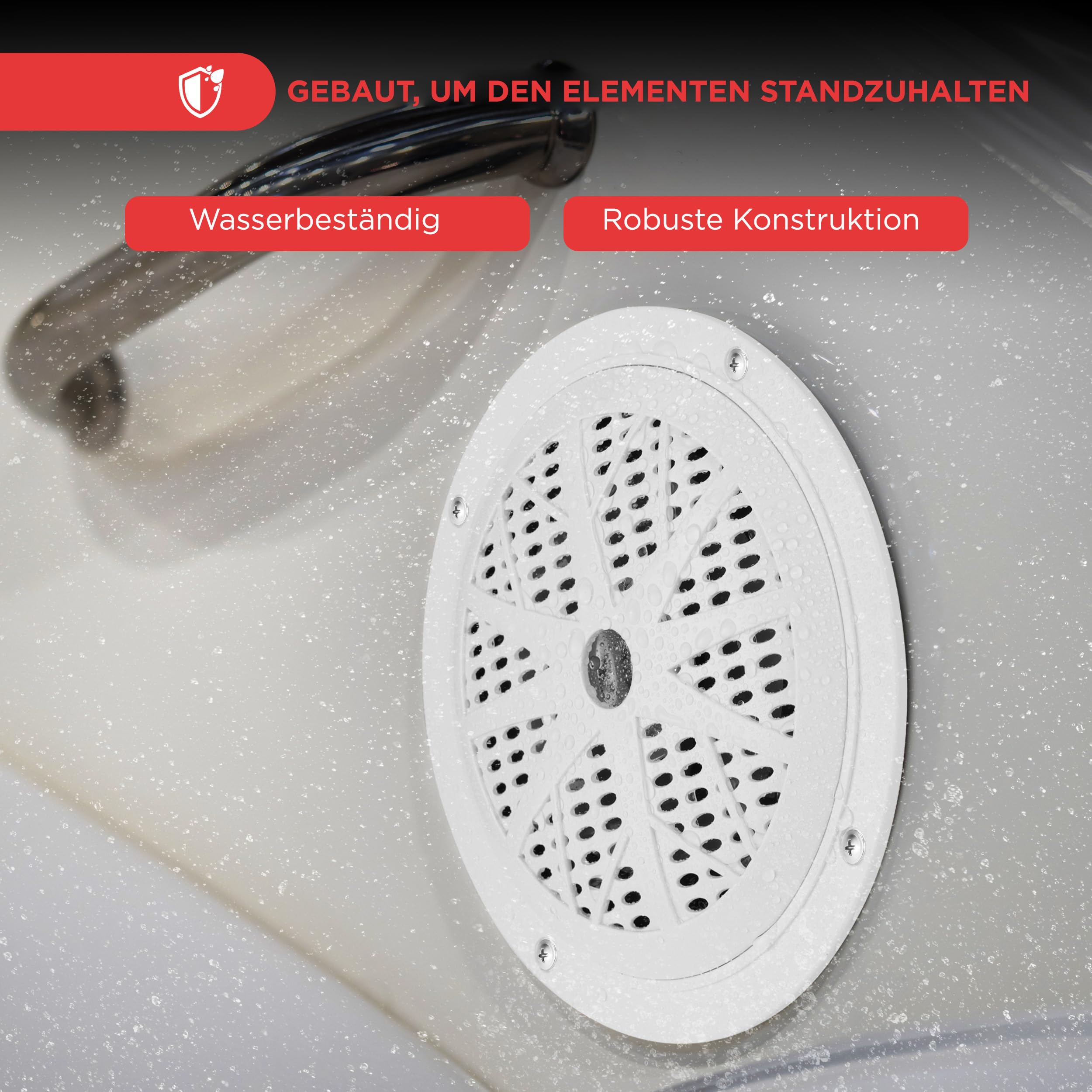 Pyle Outdoor Lautsprecher Boxen – Outdoor Box Wasserdicht für Auto & Boot, Lautsprecher Passiv 100 Watt als 2-Wege-Lautsprecher, Aufbaulautsprecher leicht montierbar, Outdoor Speaker Schwarz Musikbox