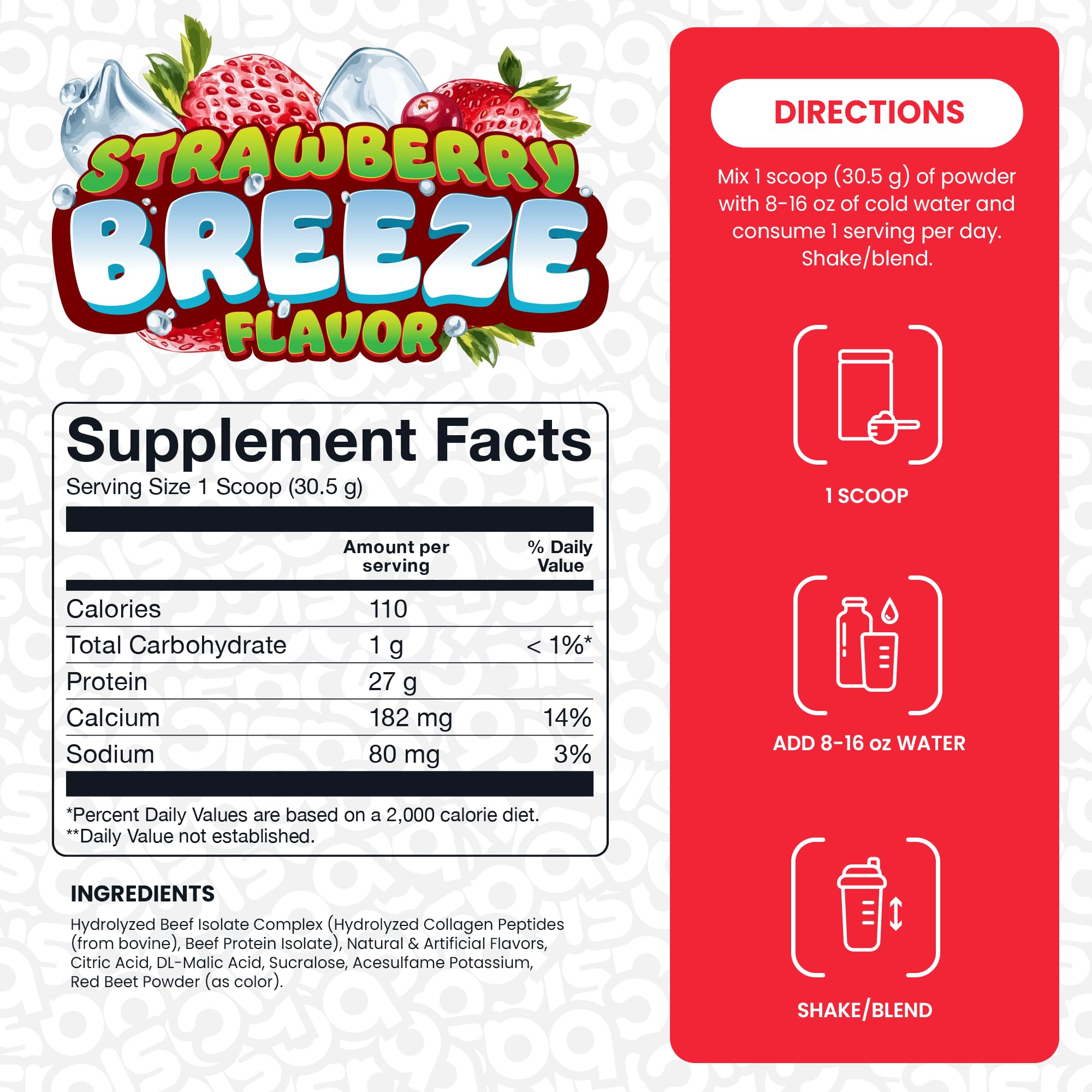 Amazon.com: BASIC SUPPLEMENTS Hydrolyzed Clear Beef Isolate Protein Powder,  27g Protein, 9 Essential Amino Acids, Gluten-Free, Fat-Free, Sugar-Free,  Dairy-Free, Lactose-Free, Supports Muscle Protein Synthesis : Health &  Household