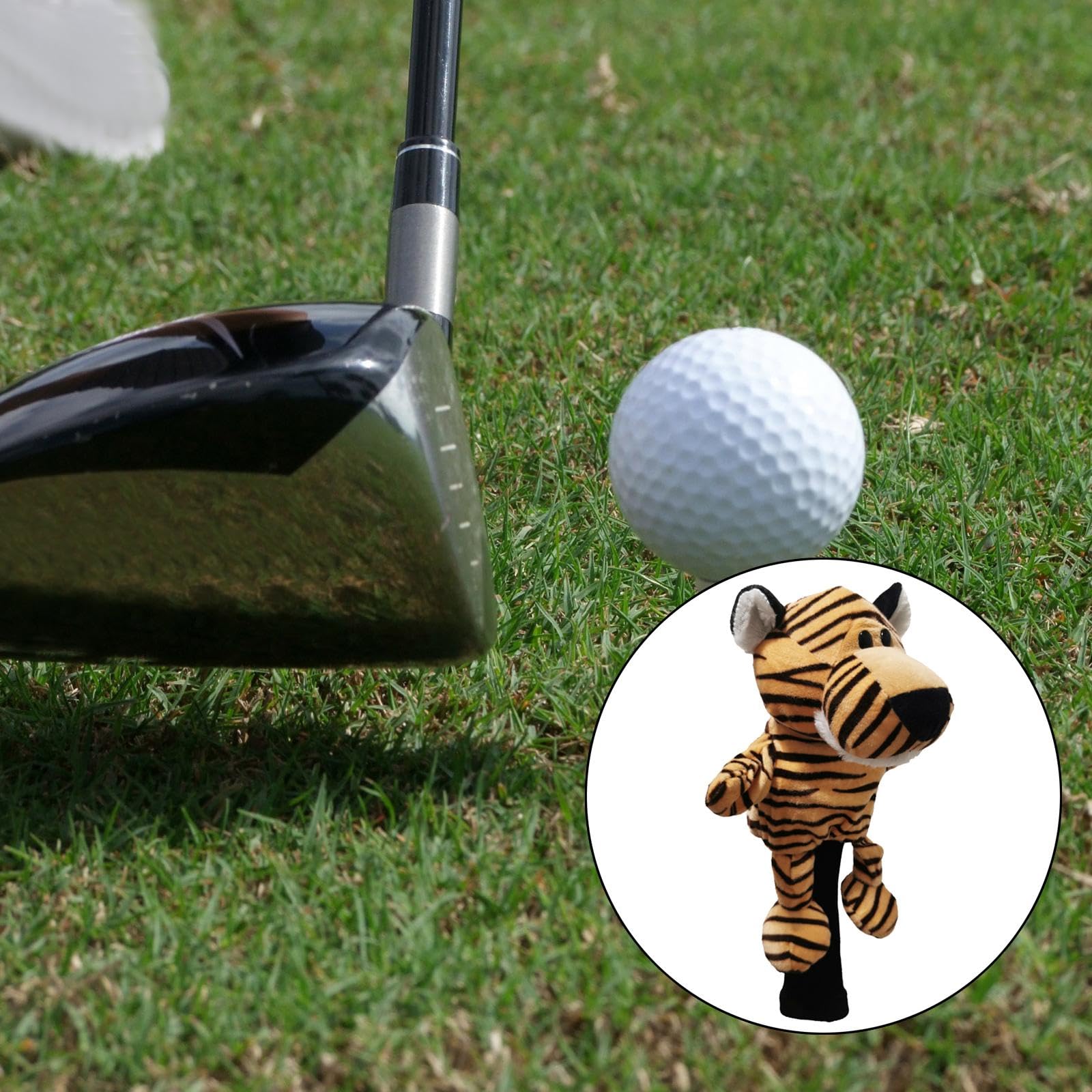 predolo Housse de Protection pour Tête de Club de Golf, Housse de Protection pour Tête de Driver en Bois, pour Sac de Golf, Accessoires, Cadeaux D'anniver