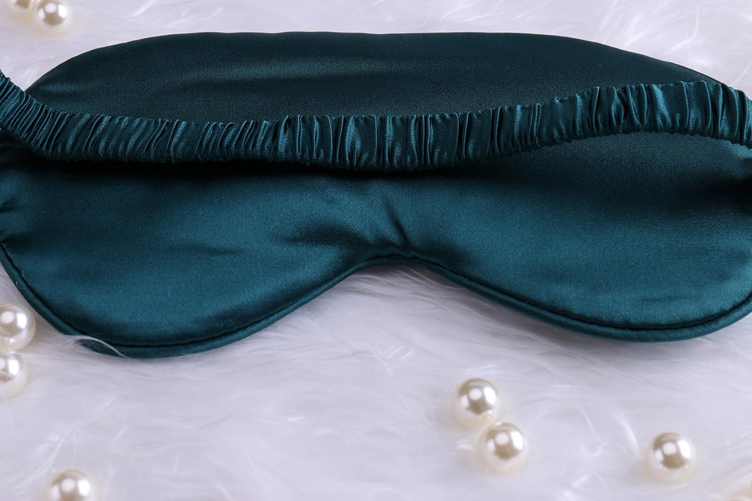 6-Pack Sleep Masks with Gift Box Ribbon Tag Bridesmaid Gifts Satin SPA Bridal Gift Soft Wedding Favors (Emerald)