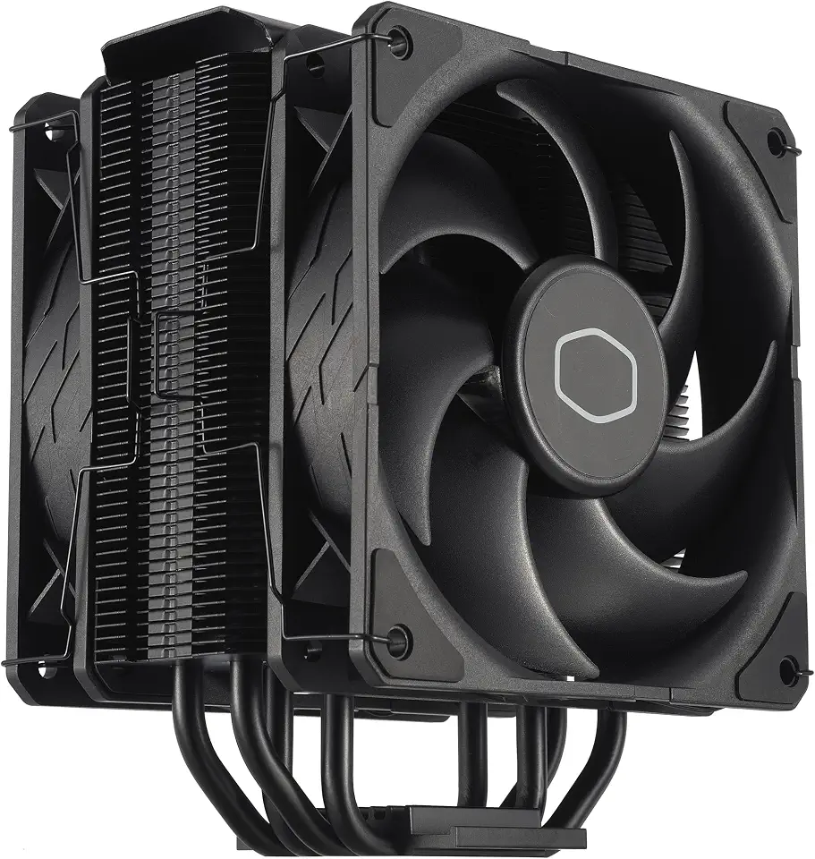 Cooler Master Hyper 212 Black X Duo LGA1700 AM4 AM5 Socket Single Tower 2 Fan Air Cooled CPU Cooler RR-S4KK-25DN-R1 FN2039