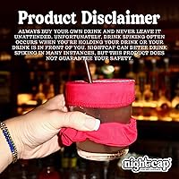Vista 8 de Nightcap Coletero Cubrevasos - El Coletero Reutilizable para Prevención de Adulteración de Bebidas Como se Vio en Shark Tank