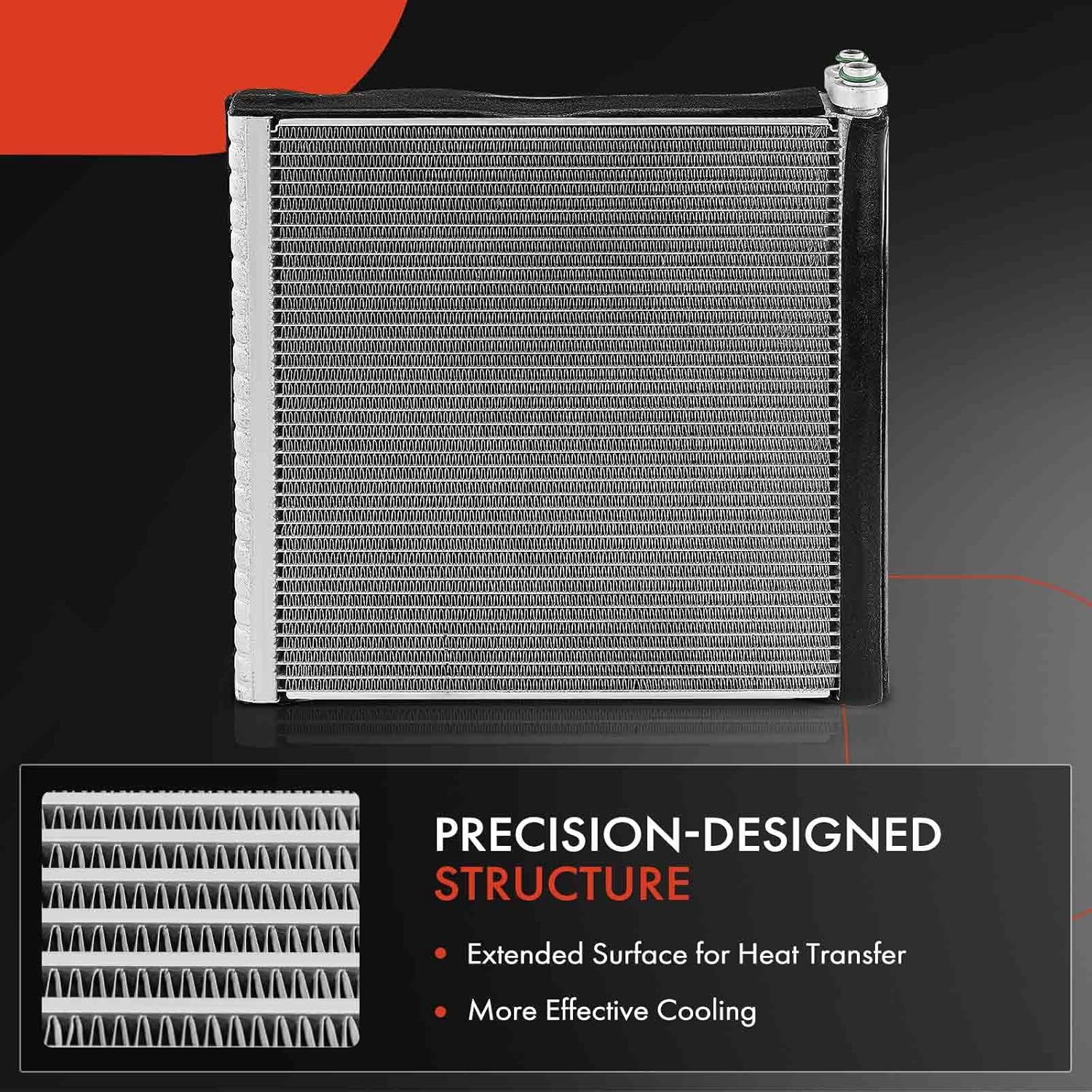 A-Premium Rear AC Evaporator Core Compatible with Nissan Altima 2007-2012 2.5L/3.5L, Maxima 2009-2010/2013 3.5L, with Pressing Plate