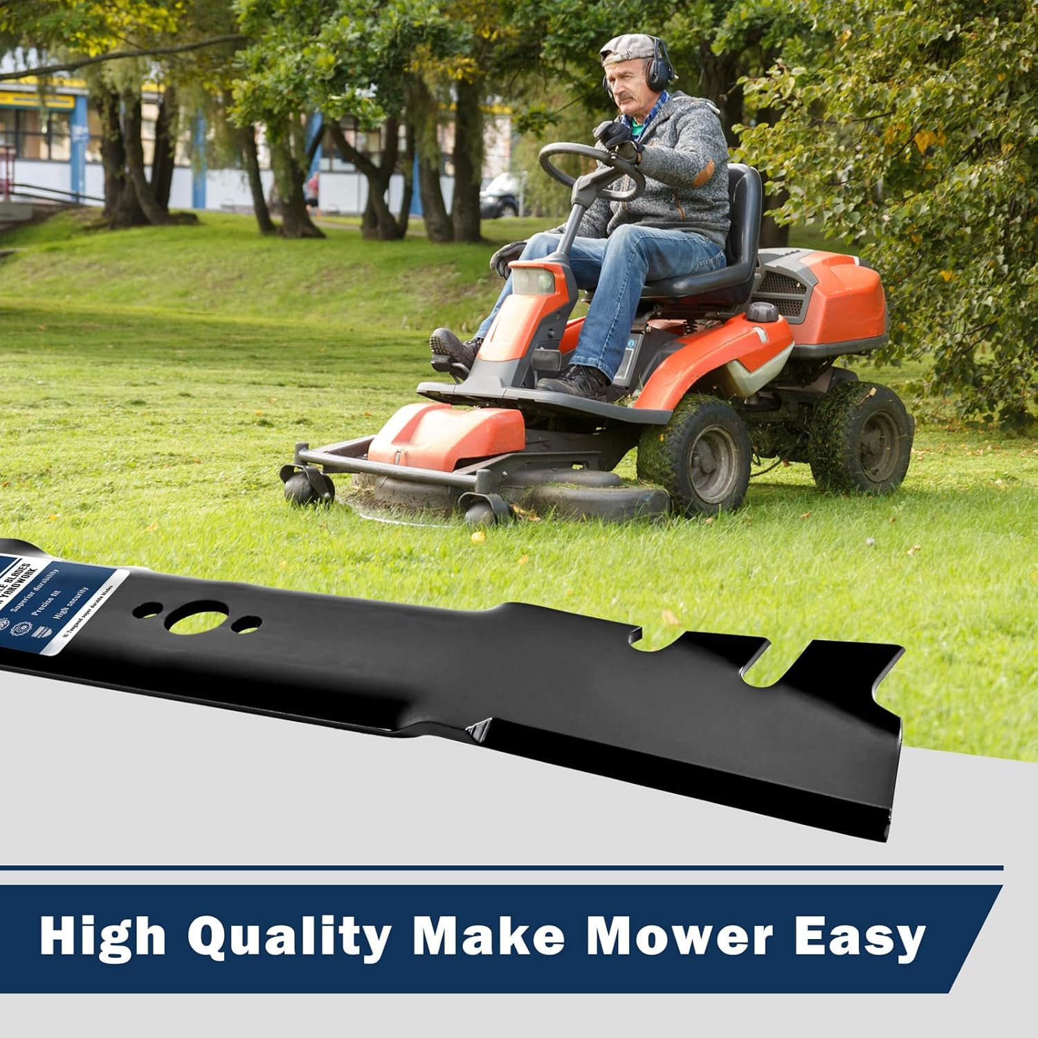120-9500-03 Mulching Lawn Mower Blade for Toro 30 inch Deck, Fits for Toro TimeMaster 20120p 20199 21199 20200 20122p, Replaces for 116-6358-03, 120-9500, 120-9500-S, 116-6358, 2 Pack