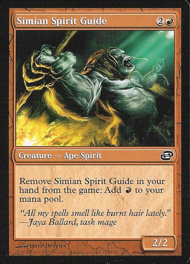 猿人の指導霊 Simian Spirit Guide 英語 Foil4枚セット 猿人の指導霊