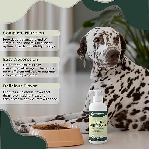 Miniatura 4 de Pawfect Pet Nutrition - Golosinas multivitamínicas líquidas para perros, glucosamina condroitina para apoyo articular + enzimas digestivas y