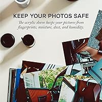 Vista 3 de Jot & Mark Fundas para fotos de 4 x 6 (200 unidades), fundas de plástico transparente con solapa resellable autoadhesiva, protector de imagen