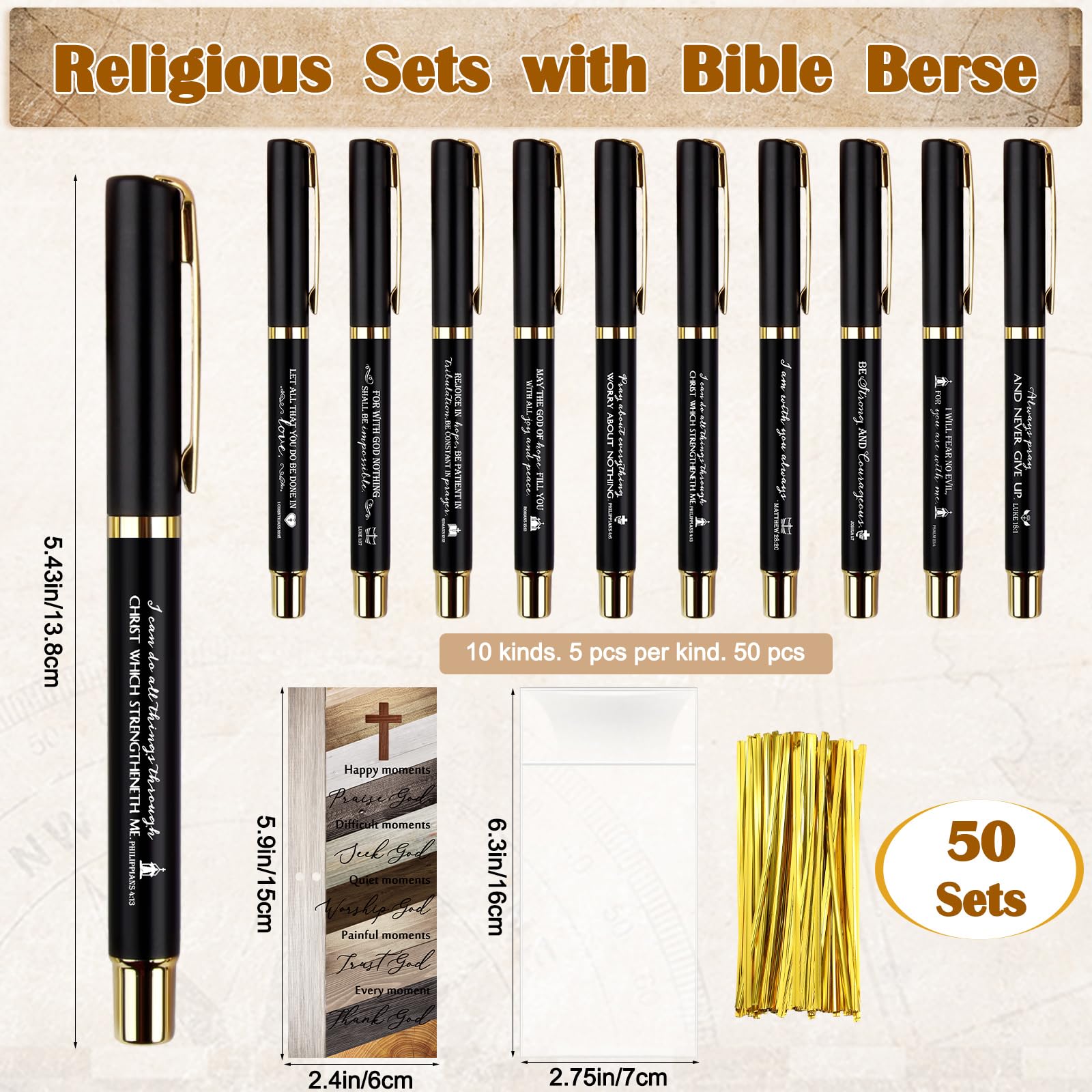 Spakon Brújula cristiana con versículo bíblico grabado, brújula inspiradora con tarjeta religiosa, bolsa de polipropileno para agradecimiento, pastor, hombres, iglesia, bienvenida, domingo, oración