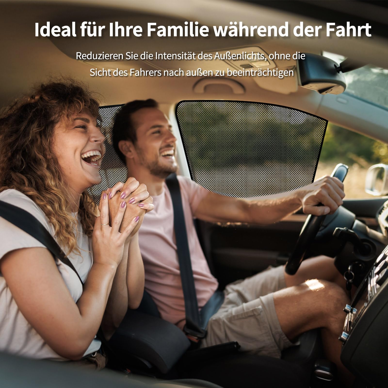 VW T6 (2015-2024) für Spezielle Sonnenschutzvorrichtungen für Seitenfenster, Netz-Sonnenschutz für Autofenster, atmungsaktiv, UV-Schutz und Wärmeisolierung (Side Window, front-2pcs)