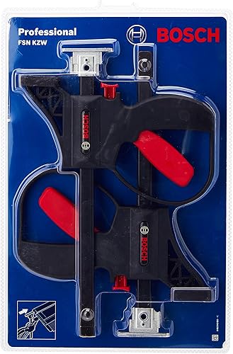 BOSCH FSNKZW - Abrazaderas rápidas de pista (2 unidades), color negro