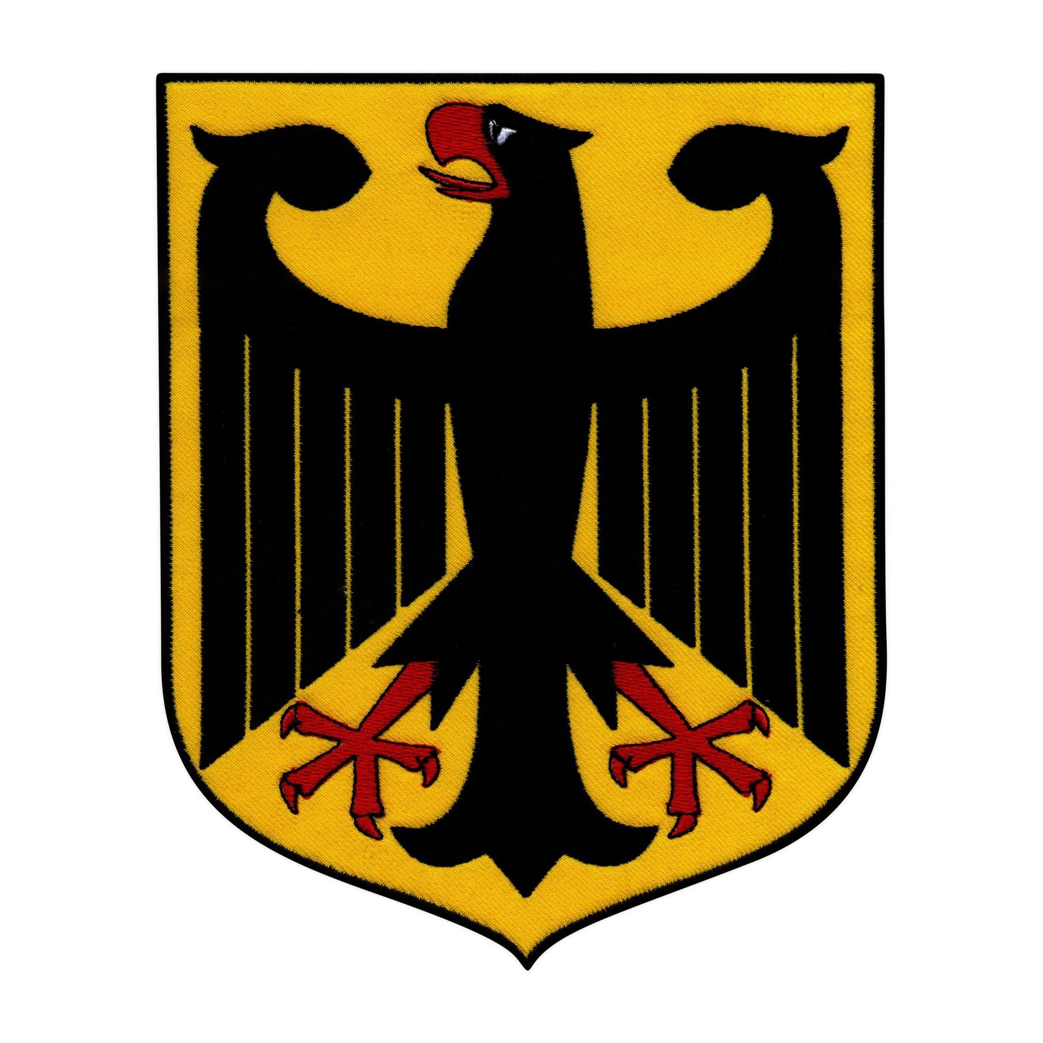 Stemma della Germania – Grande 20,1 cm – Retro autoadesivo – Toppa ricamata/emblema
