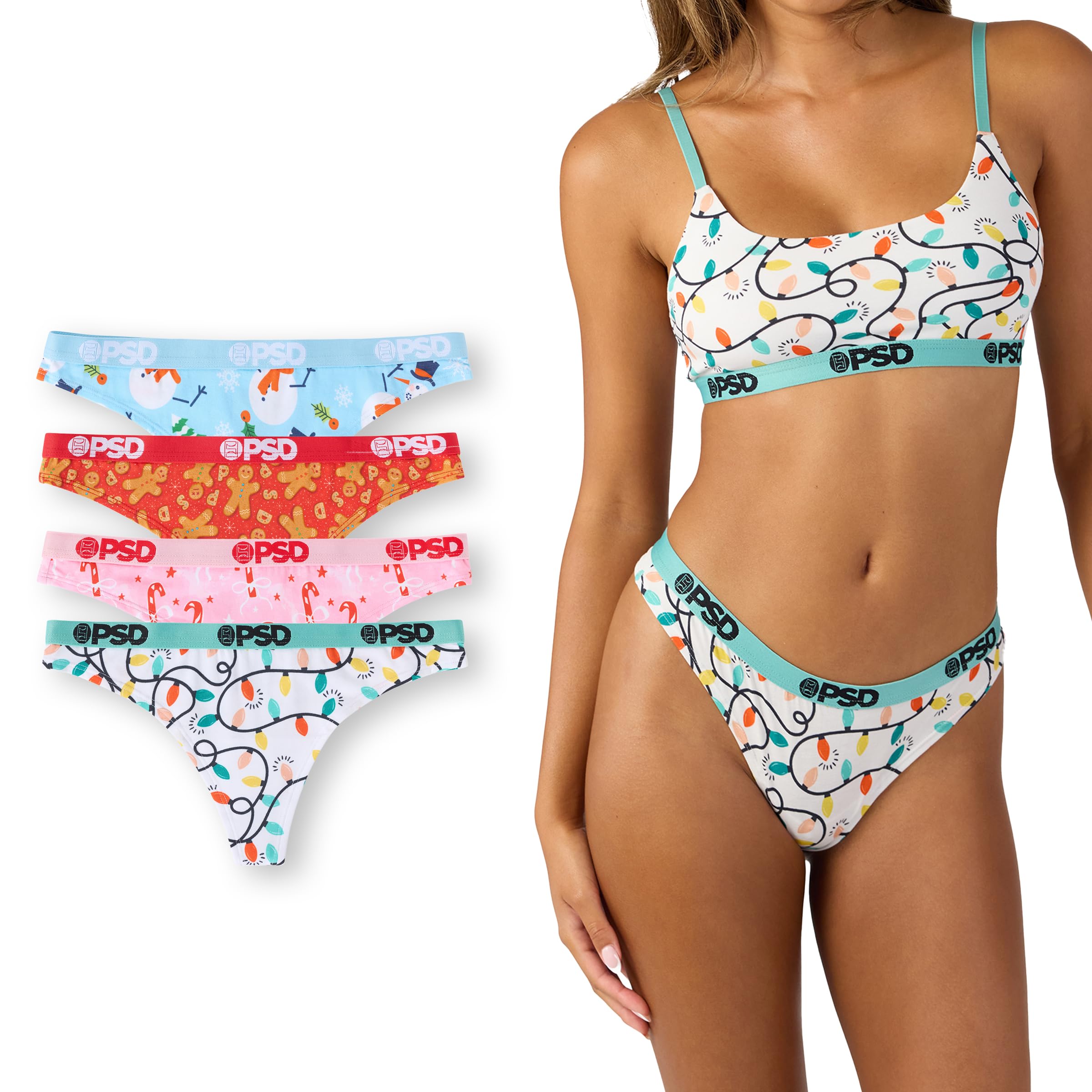 PSD Underwear Womens Thong - Modal Blend Comfrtoable Breathable Thong Underwear for Women Womens Thong Underwear