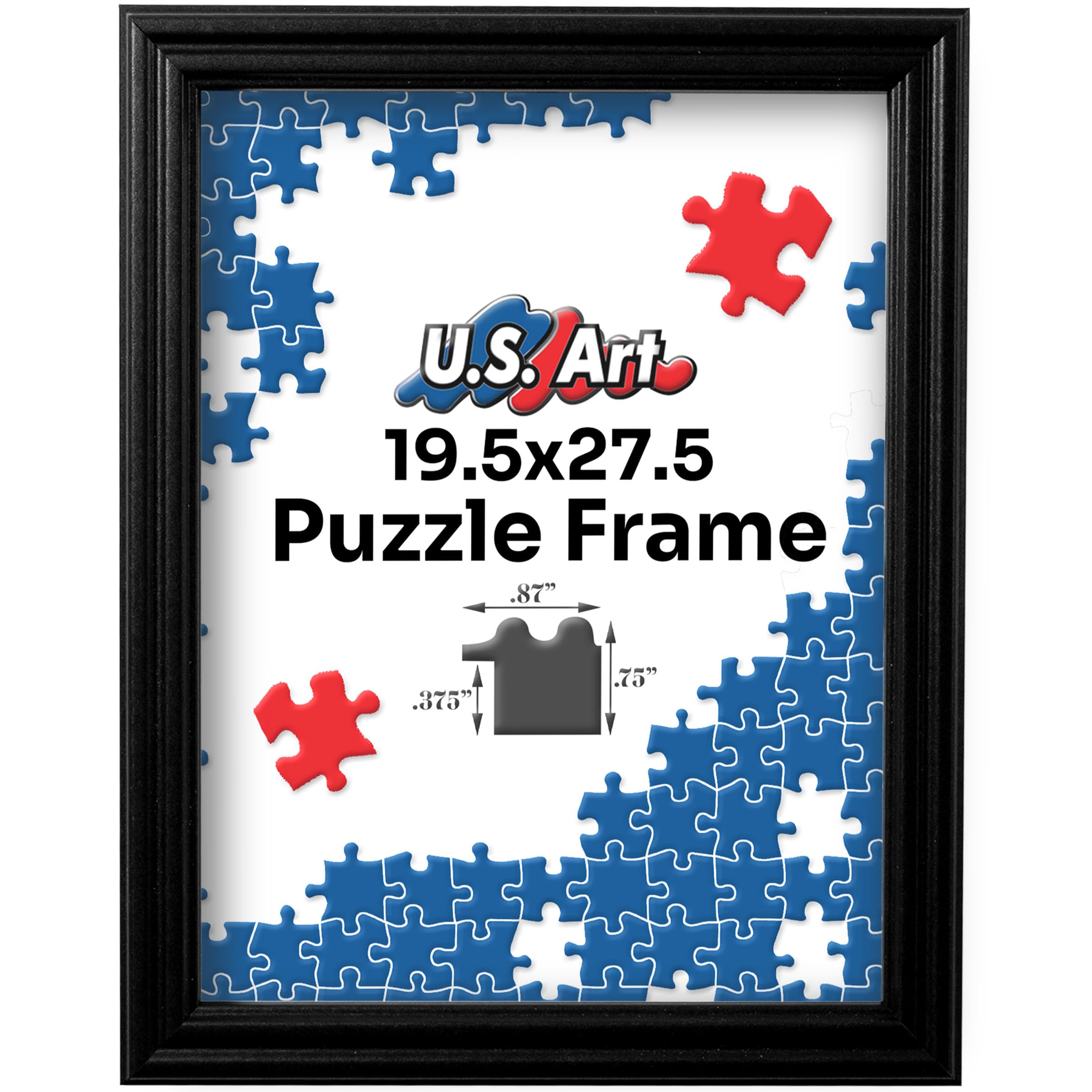 Amazon.com - US Art Black 19.5x27.5 Puzzle Frame .75