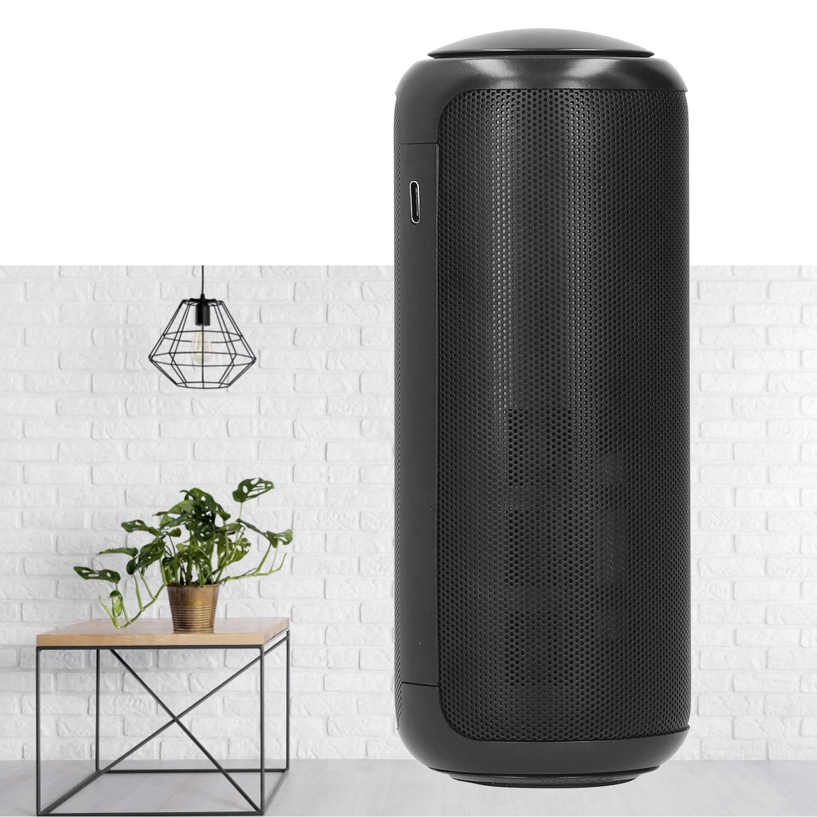 Brrnoo Purificatore D'aria con Controllo Touch, Design del Condotto Verticale con Filtrazione a Circolazione a 360 Gradi, per Auto e Aromaterapia