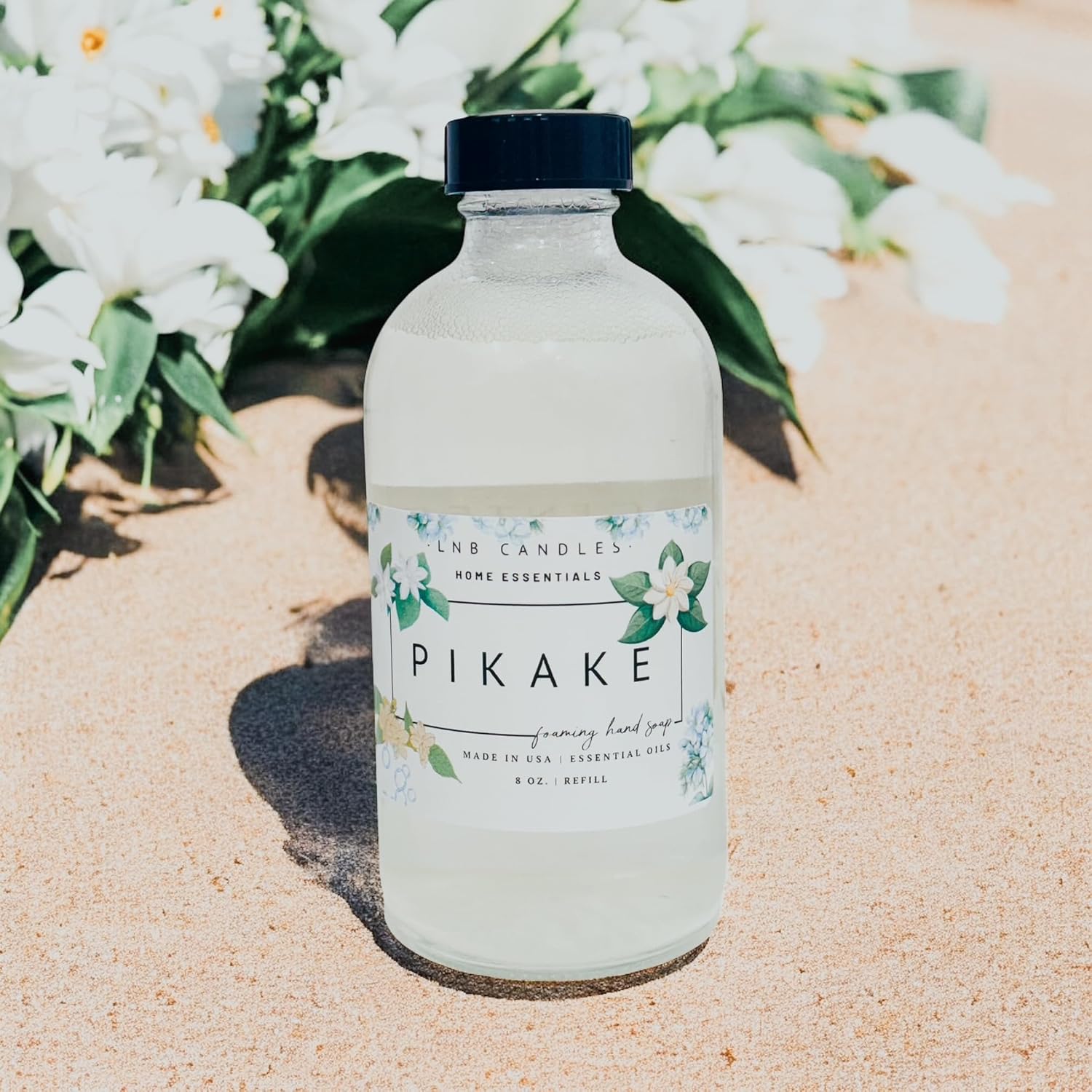 Pikake Scented Hawaii Foaming Hand Soap REFILL – Made with Essential Oils, Clean Ingredients, Gentle & Moisturizing, Hawaiian Jasmine Scent, Vegan, Paraben-Free, Made in USA 2 PACK