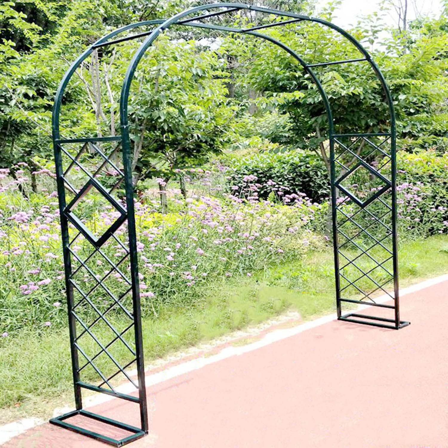 Arche de jardin en métal pour sublimer vos mariages et allées fleuries extérieures