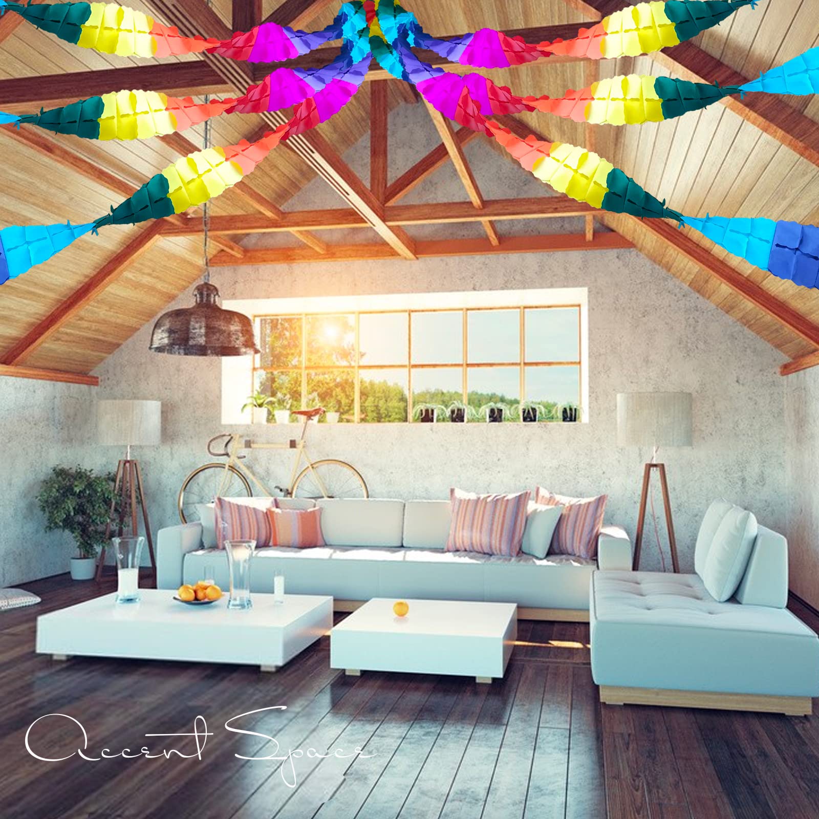 4 Guirlandes Trèfle à Quatre Feuilles Multicolores – 12m Total – Décoration Arc-en-Ciel Parfaite Pour Anniversaire, Mariage, Baby Shower, Noël Et Carnaval