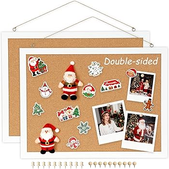Pack De 4 Panneaux En Liège Adhésifs - 30x30 Cm, Gris Clair, Pour Afficher Photos Et Notes Au Mur