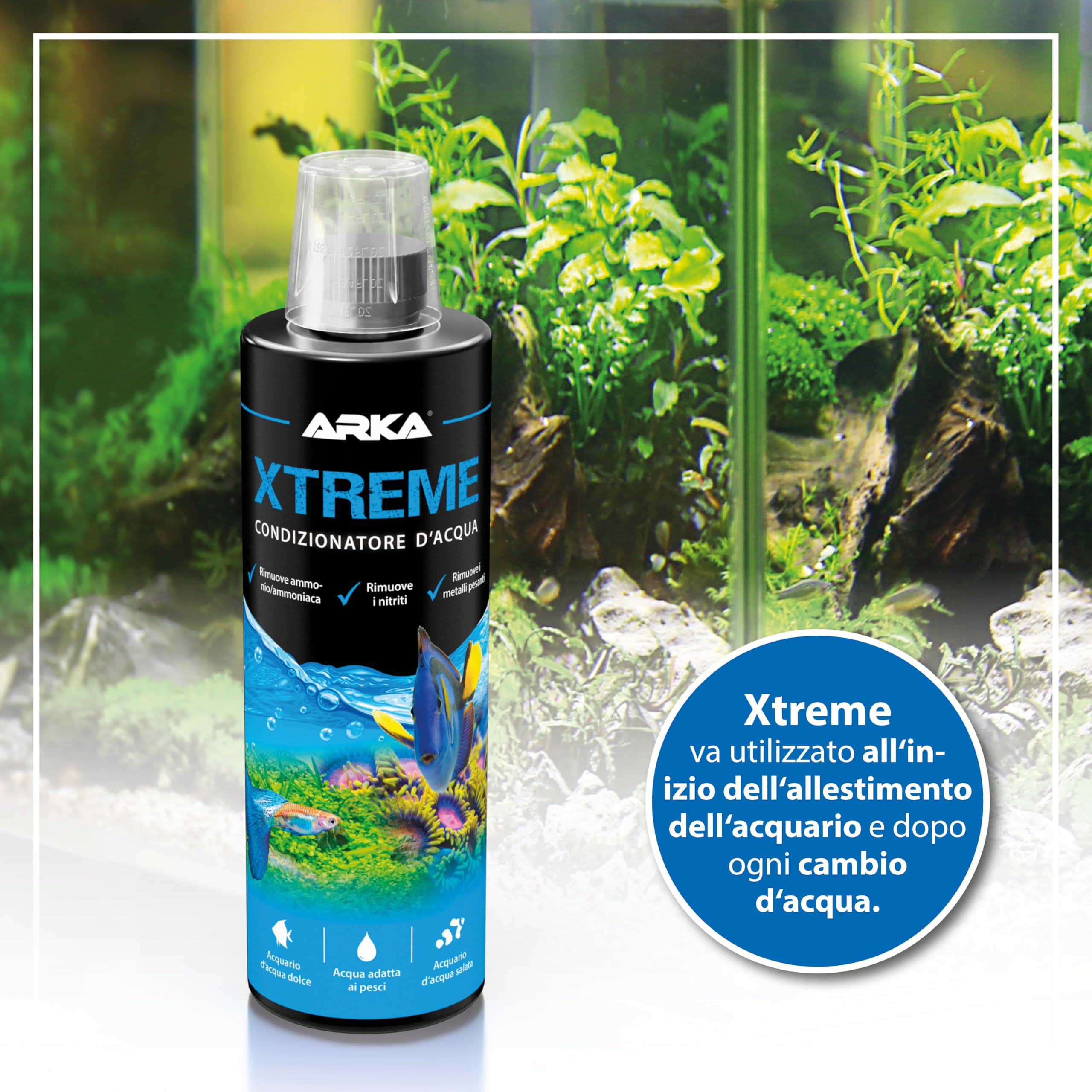 Condizionatore acqua acquario 118 ml – MICROBE-LIFT Xtreme – rimuove cloro, ammoniaca e nitriti – neutralizza metalli pesanti – ideale per cambi d’acqua, nuovi allestimenti – sicuro e concentrato