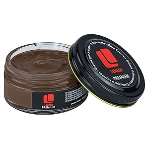 Lenzen Premium Schuhcreme für glattes und genarbtes Leder I Hochwertige Schuhpflege für Glanz und strahlende Farbe (Weiß)
