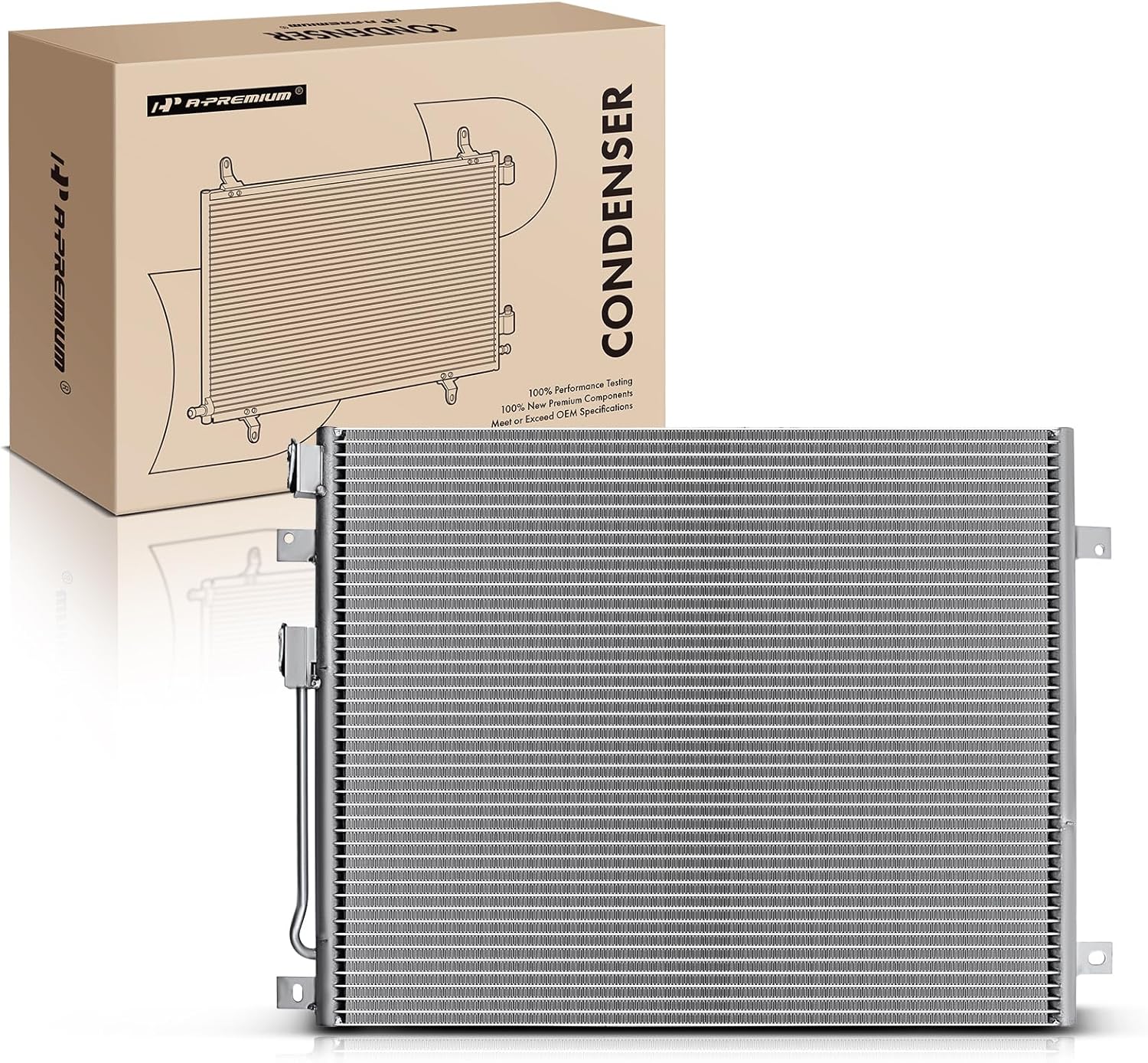 A-Premium Air Conditioning A/C Condenser Compatible with Dodge Durango 2000 2001 2002 2003 4.7L 5.2L 5.9L, Replace# 55055892